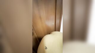 I screw with my large sex tool against the wall