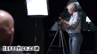 Obedient Photographer Takes Her Client's Large Wang Unfathomable in Her mother I'd like to fuck Vagina