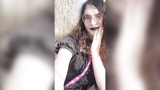Wicked Pup Flashes Her Pants in the Park