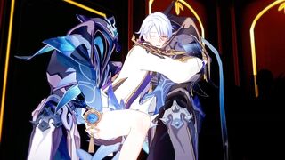 Ayato drilled by NPCs - Genshin Impact Queer Comics R34