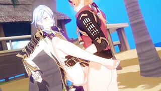 Thoma screws Ayato - Anal Queer Sex - Genshin Impact