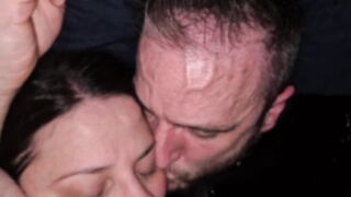 Auto Blowjob self suck with pee on one as well as the other