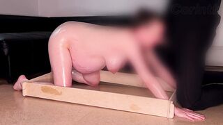 Preggy puppyslut mother I'd like to fuck Lily Corinth banged in wooden stocks - Servitude oral - Cum on abdomen