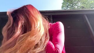 Italian mother I'd like to fuck Artemisia Love solo lengthy hair slow motion outside OF@ArtemisiaLove101