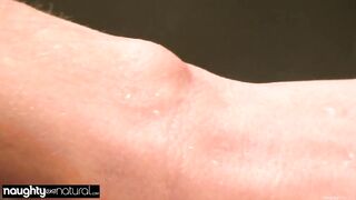 NAUGHTYNATURAL - Unshaved Amateur Leona XXX River Solo and Outdoor Water Tease