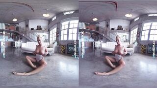 Fleshly VR dominatrix-bitch Bailey Brooke takes u on POV voyeur masturbation journey