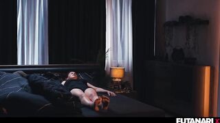 Cutie Swallowing Tgirl Cum - Redhead Mesmerized Into Submission by Shemale hentai Witch