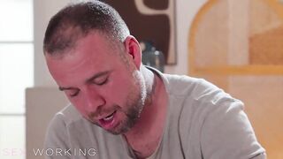 Glamorous British teen gets carnal massage and hawt sex large ramrod makes her cum hard