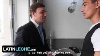 LatinLeche - Bored Workaholic Jonas Matt Gets Surprised By Hawt Latino Bellboy In His Hotel Room
