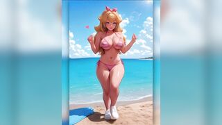 (Generated By AI) Compilation Of Clip Game Waifus Walking