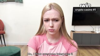 A BUSTY BLOND WENT TO A MASSAGE SALON AND GOT A LITRE OF JIZZ DOWN HER MOUTH - I'M NOT CHEATING ON MY BOYFRIEND
