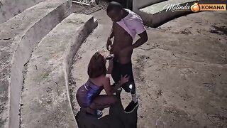 Youthful gal being in public - BBC catches eighteen-year-old Melinda Kohana and her in the square.