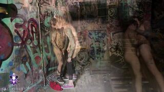 Trans Beauty Caught Screwing a Trans Dude in an Abandoned Building
