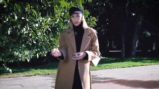 Outdoors Smokin' with Beaty Russian Cutie two