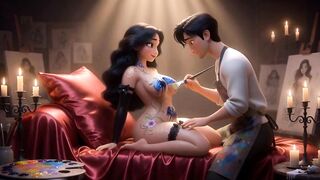 Yielding Curvy Muse Intimate Art Session (AI generated)