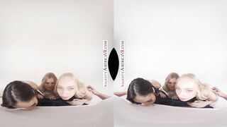 Experience the uninhibited excitement of Braylin Bailey, Violet Starr, and Nikki Ravishing as they demonstrate exactly why they're Super Strumpets