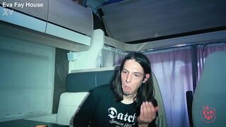 Hippie cutie Eva Fay screws a stranger in her camper van