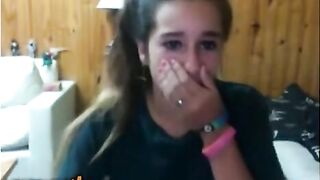 Wicked teen was enjoying during the time that turning on boys on web web camera during the time that no one was at home