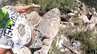 A Wild Ride! Banging in the Mountains. Riding the Quad Stripped!