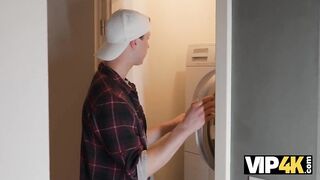 VIP4K. Lascivious Redheaded Stepmom Teaches her Stepdaughter's Boyfriend how to Screw