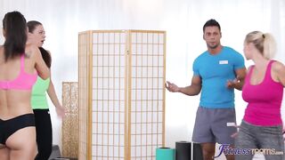 Fitness Rooms - with All the Large Boobs and Large Booties Bouncing Around, How Could Fitness Instructor Angelo Not Perv Out?