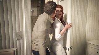 Housewife Emma Entice Plumber Stud Showing Her Large Booty And Bazookas