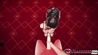 Club Seduction CG Anime Abbey: Close-Up Frenulum Teasing, Slippery Large Tit Titfuck, Intensive Deepthroat Face Bang Ending in Sexy Facial - Animated Porn