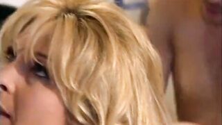Carnal Golden-haired Gets Drilled Ina Vintage 3some