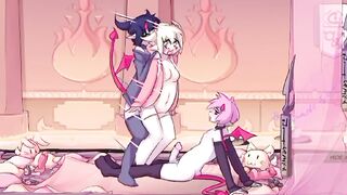 MAX THE ELF: ( ANIMATION ) _ FUTANARI HAWT GALS - ANGELS SITS ON MY ROD AND BOUNCES SO MUCH THAT MILK COMES WITHOUT HER BOOTY