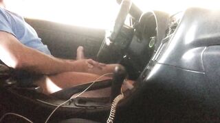 Jacking off in my car
