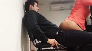 I can't expect any longer and we're having sex in the office!