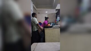 Screwing and Sucking with the Employee in the Kitchen