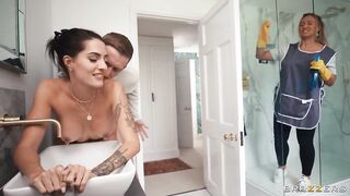 Brazzers - a Worthy Maid Coco Bae Can Clearn Cum off a Wang