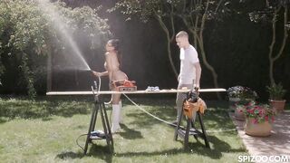 Breasty Katrina Moreno Trades Hardwood For Hard Jock