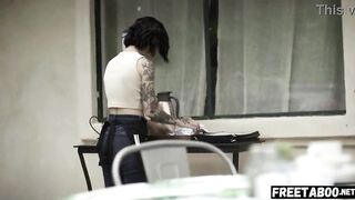 Anal Sex With A Large Dong Stranger In A Coffee Shop