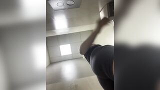 Bizarre masturbating in the public