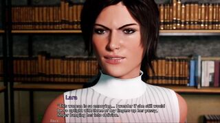 Croft adventure #1 - Lara can't stop thinking about the lesbo