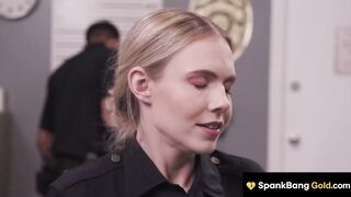 SPANKBANG GOLD - Cheating Sexy Cop Team-fucked By Whole Cop Vigour
