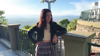 Avid Cumwalk in Public Park Full of People - Public Oral-job Flashing Upskirt