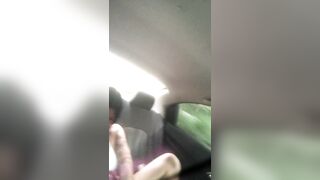 Latin floozy calls her spouse when this chab's masturbating in uber.