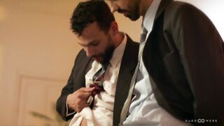 Dinner Cuckold Team fuck Session - Glamorous Redhead Leyah Drowns 4 Large Dickscks In Her Cunt
