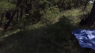 A stranger invited a married pair to a bi trio in the forest - three.92