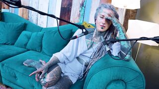 I talk about YOU - uncomfortable - ASMR podcast SFW talking alternative slender cutie dreadlocks tattoo model inked gal