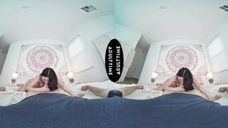 UP CLOSE VR - Lulu Chu Lacy Underware Date Talk Leads To Close Up Hard POV Interracial Bang