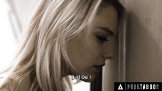 PURE TABOO A Wife Manipulated To Join Trio With Her Hubby & The Hot Nanny - FRENCH SUBTITLES