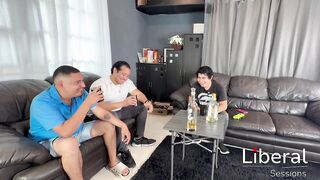 Stepmom drilled by her stepson and his allies