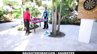 Sexually excited Stepdads Train Their Step Daughters A Lesson