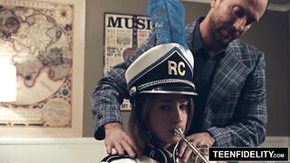 TEENFIDELITY Kristen Scott Blows Dick Like a Trumpet