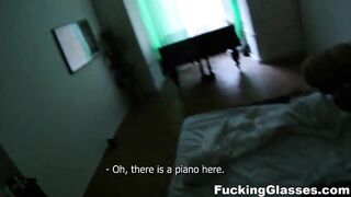 Screwing Glasses - Sex on a piano with teen