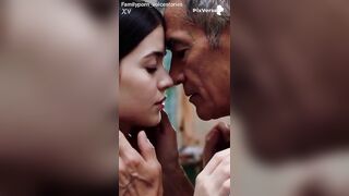 Old step dad giving a kiss step daughter compilations ( AI Generated)